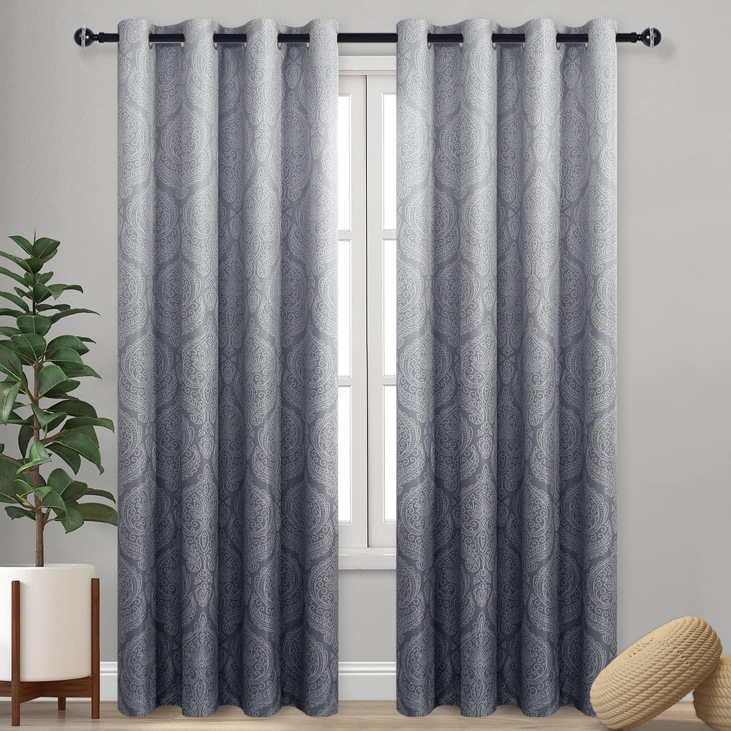 Custom Curtains: Ombre Blackout Curtains, Set of 2 Panels