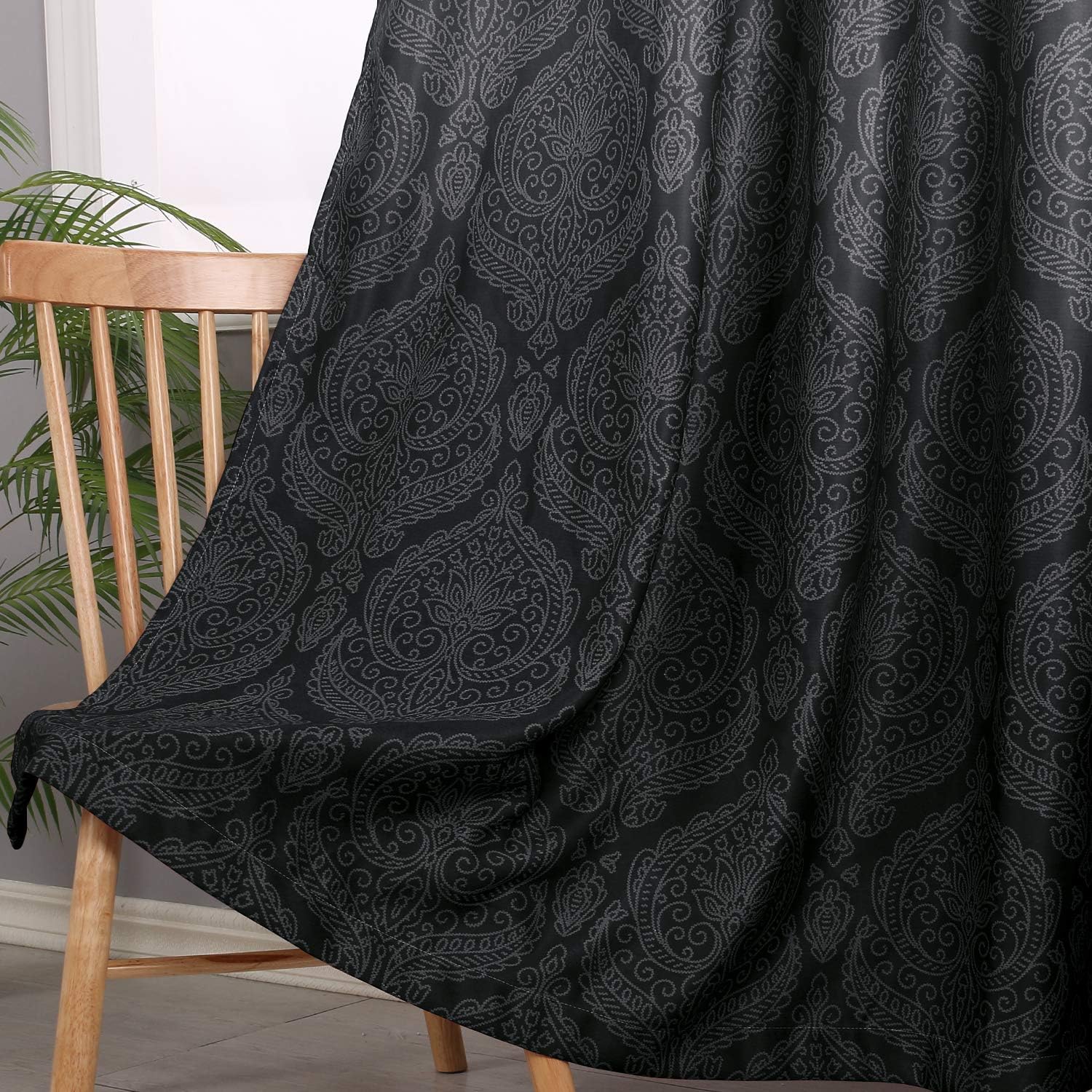 Custom Curtains: Ombre Blackout Curtains, Set of 2 Panels
