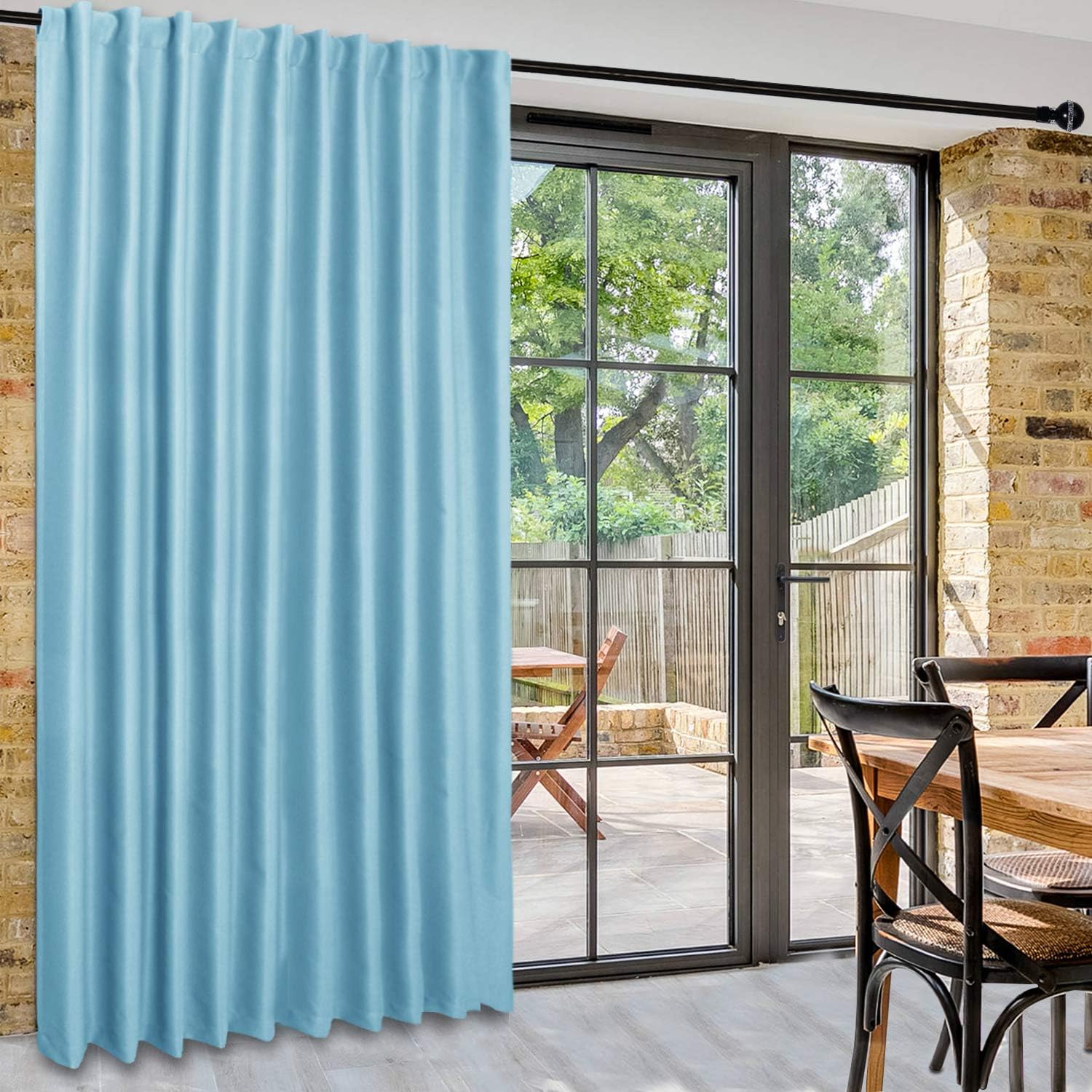 Custom Curtains: 1 Panel Wide Width Blackout Curtain, Room Divider Curtains