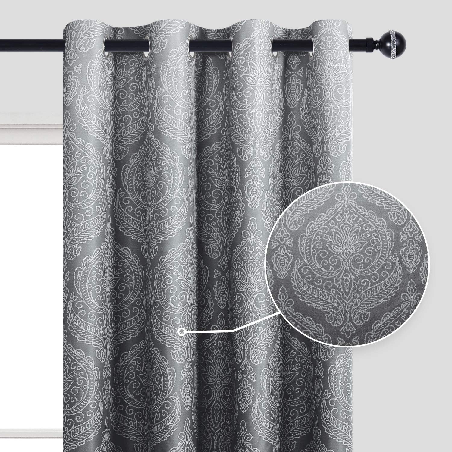 Custom Curtains: Ombre Blackout Curtains, Set of 2 Panels