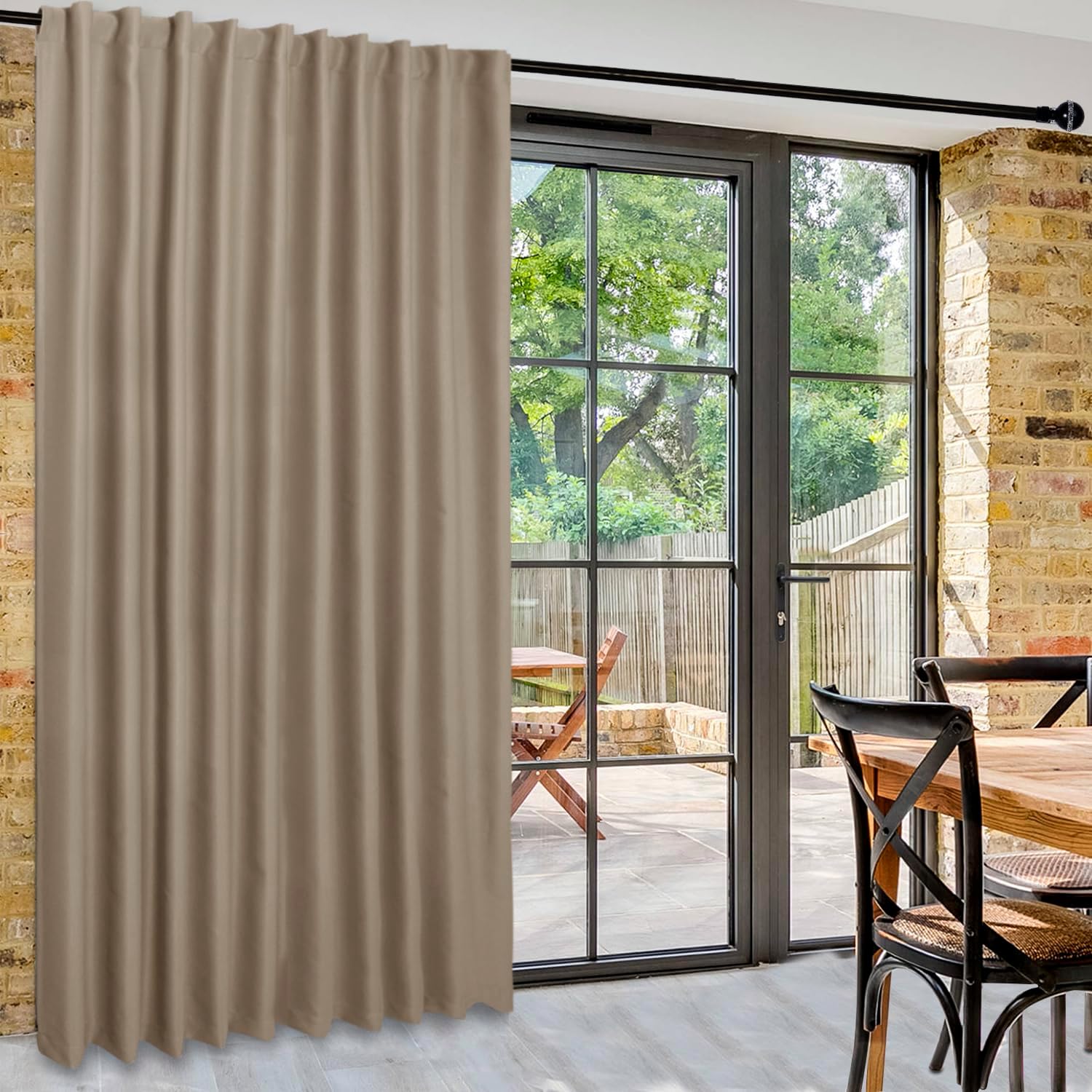 Custom Curtains: 1 Panel Wide Width Blackout Curtain, Room Divider Curtains