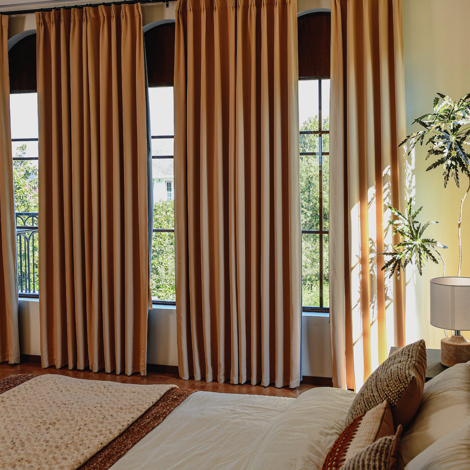 Custom Curtains: 100% Blackout Curtains, Set of 2 Panels