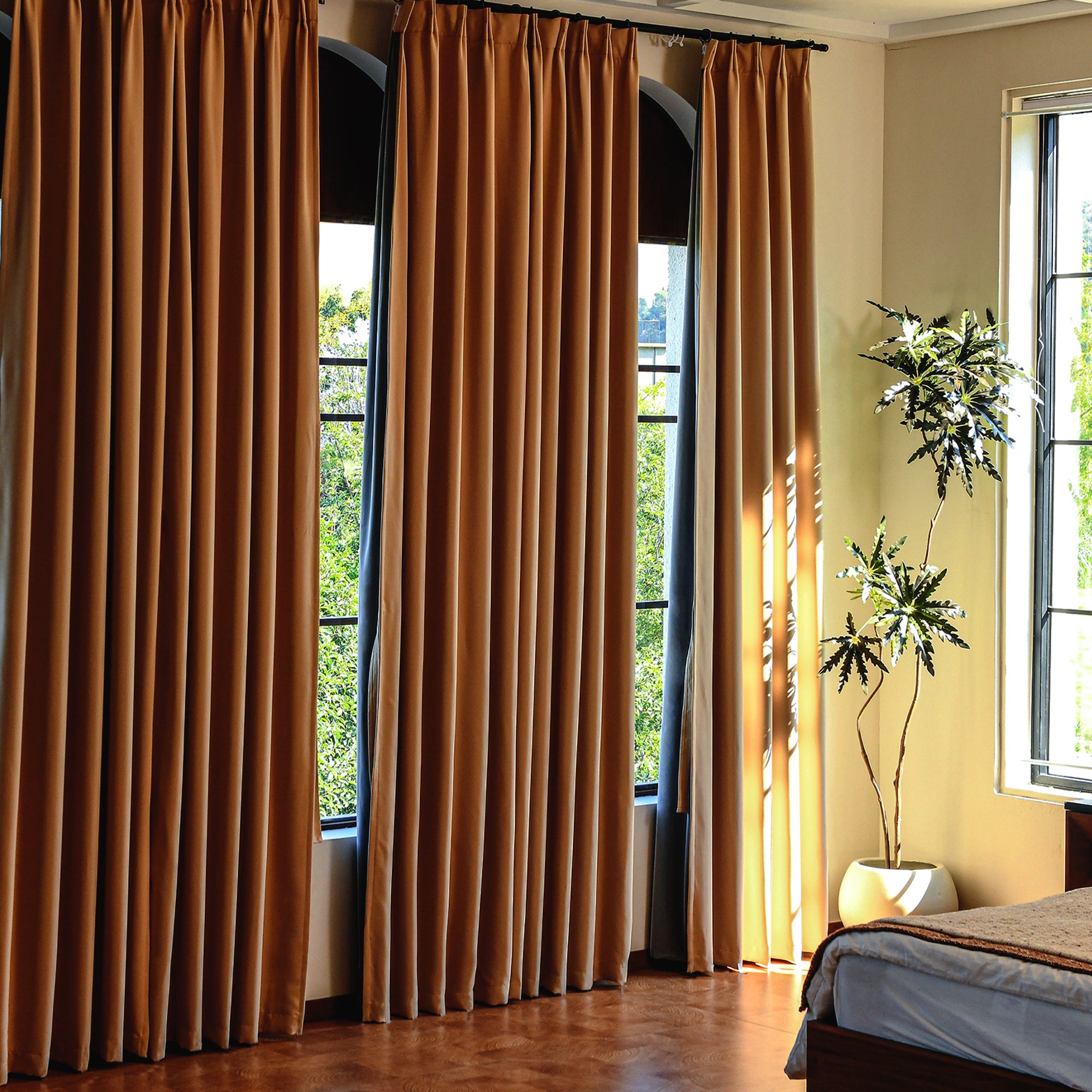 Custom Curtains: 100% Blackout Curtains, Set of 2 Panels