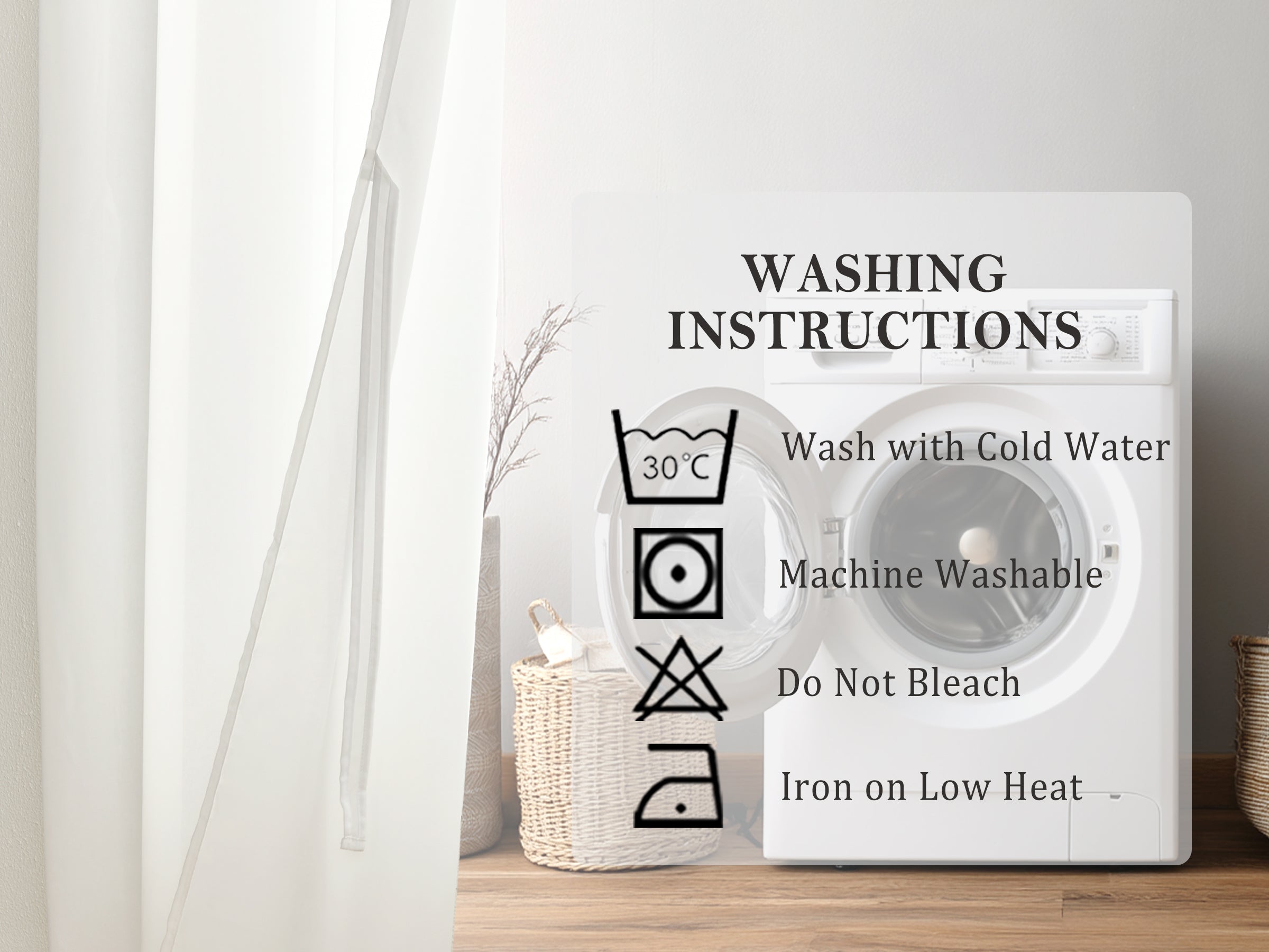 DWCN Official custom privacy pet chiffon sheer curtains hanging in a living room, featuring lightweight, semi-transparent fabric for privacy and style