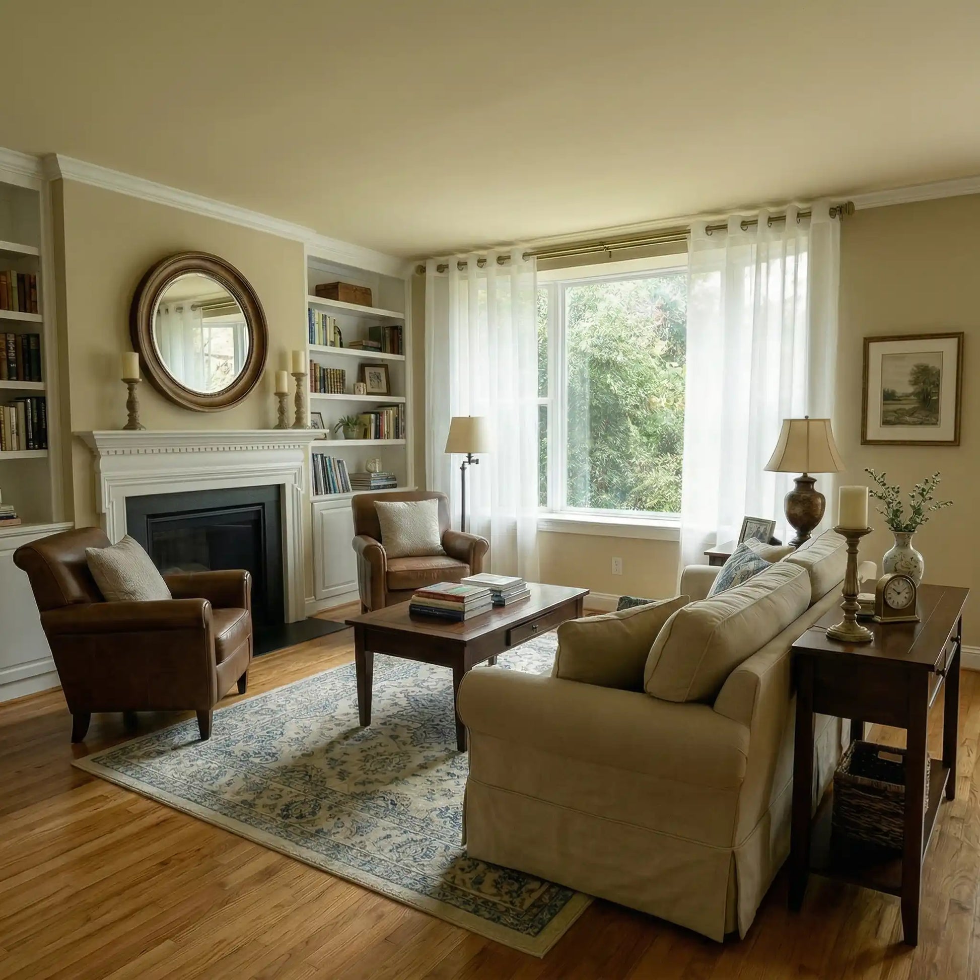 Custom linen texture solid sheer curtains by DWCN Official, showcasing lightweight, semi-transparent fabric with a soft, natural appearance.