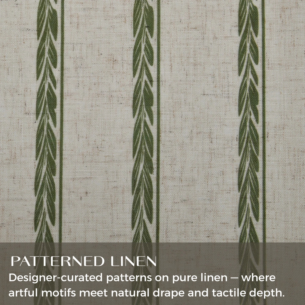 Demeter Aurata Patterned Linen Curtains