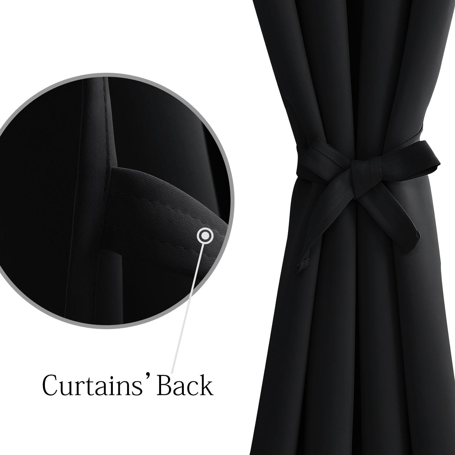 DWCN Grommet Blackout Curtains with Tiebacks - DWCN Official