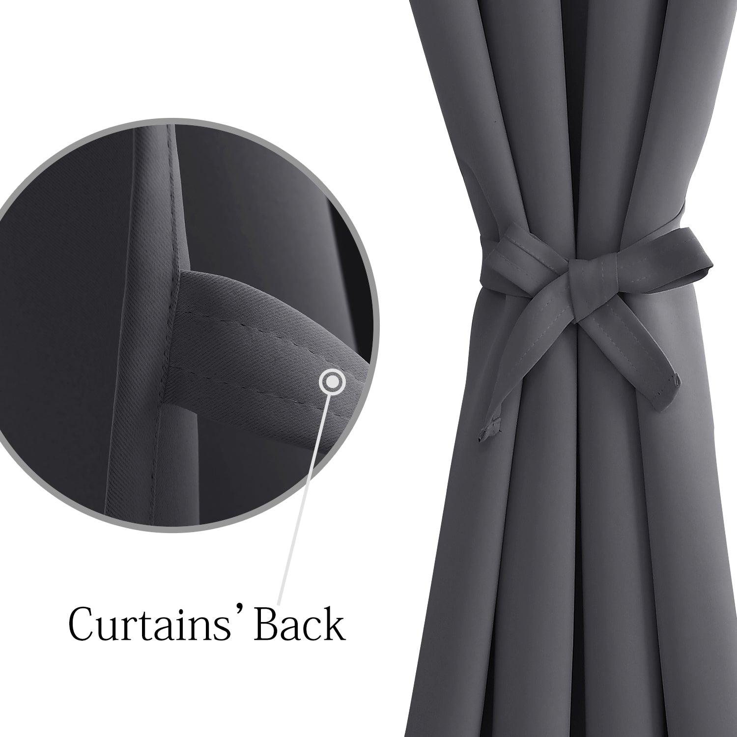 DWCN Grommet Blackout Curtains with Tiebacks - DWCN Official