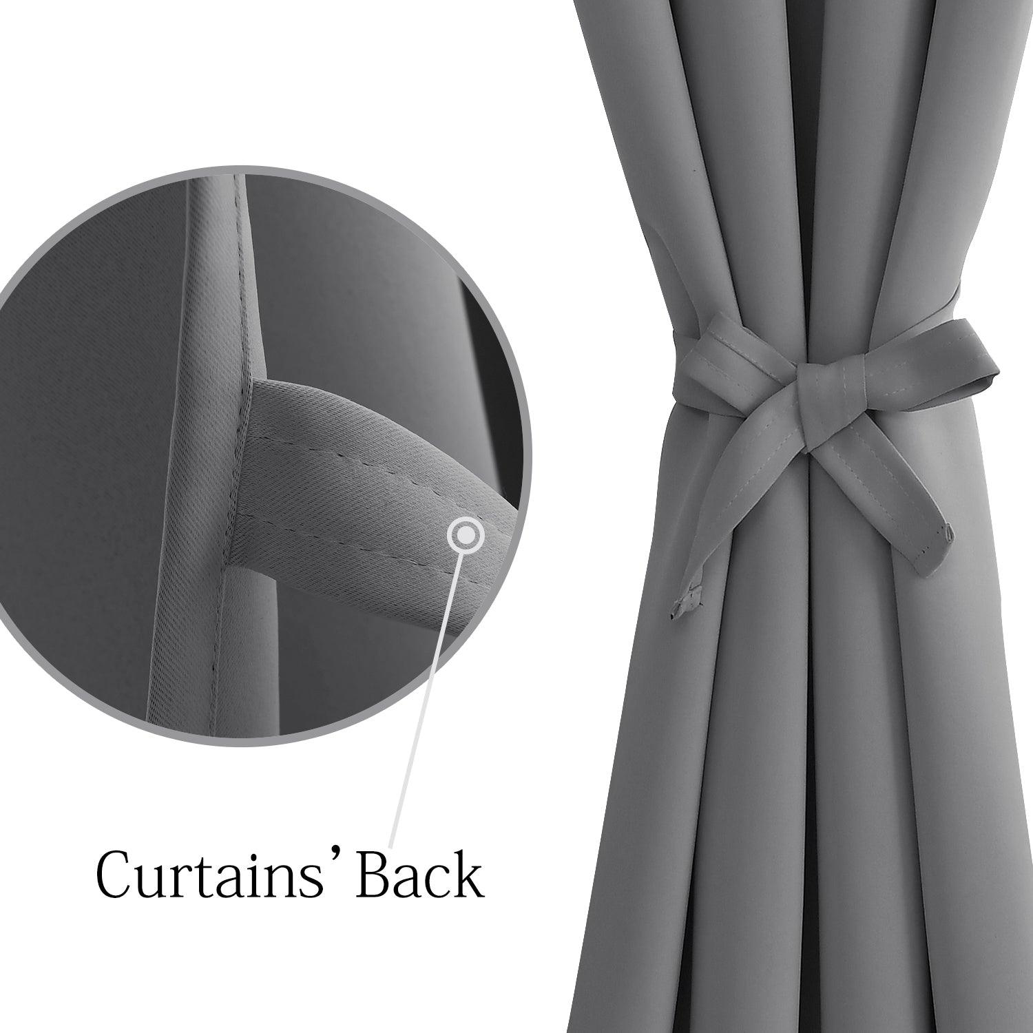 DWCN Grommet Blackout Curtains with Tiebacks - DWCN Official