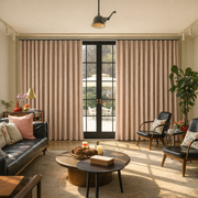 Elowen Embroidered-Pattern Cotton Curtain