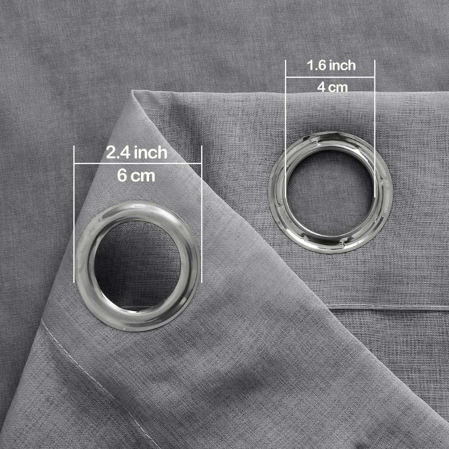 DWCN Faux Linen Ombre Sheer Curtains - DWCN Official