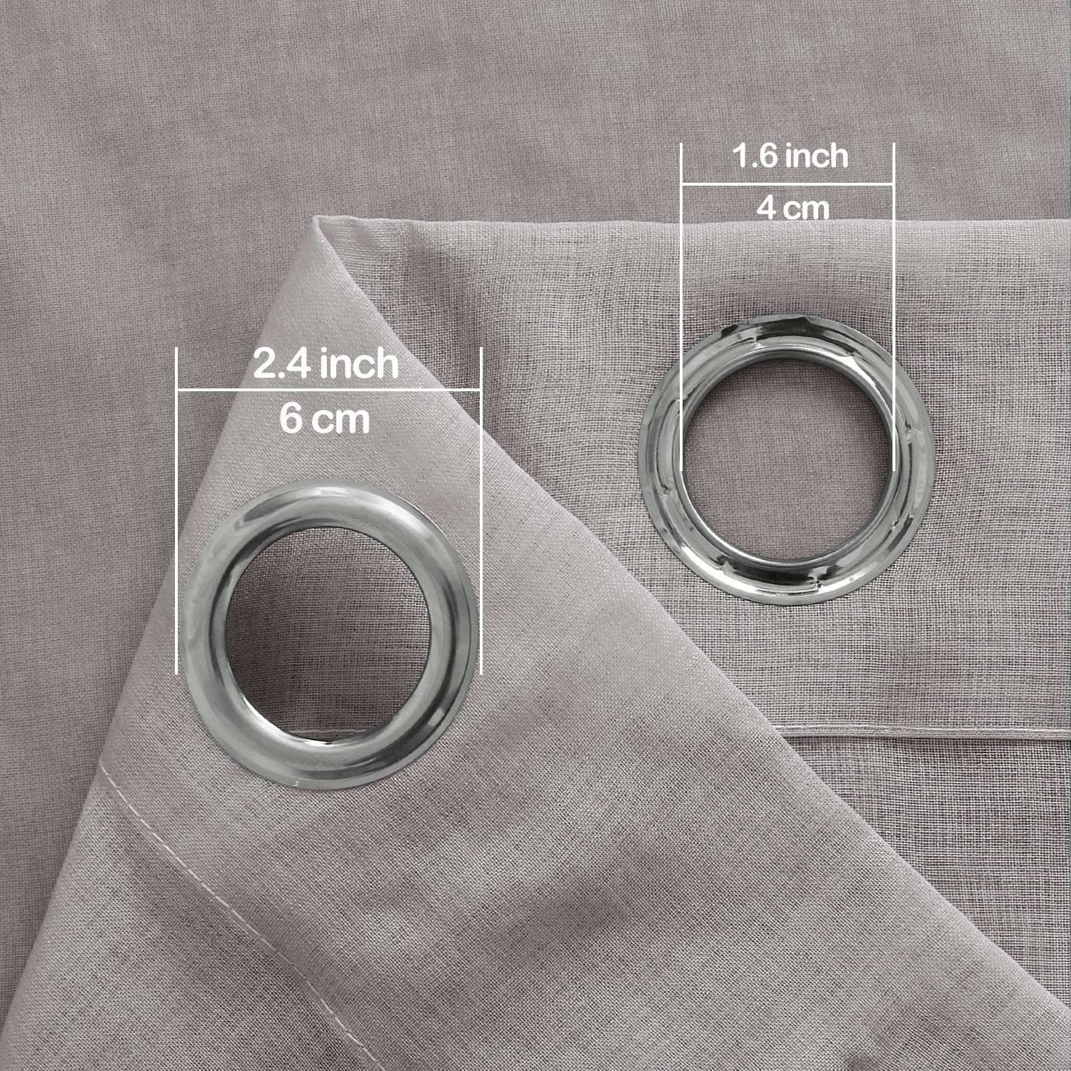 DWCN Faux Linen Ombre Sheer Curtains - DWCN Official