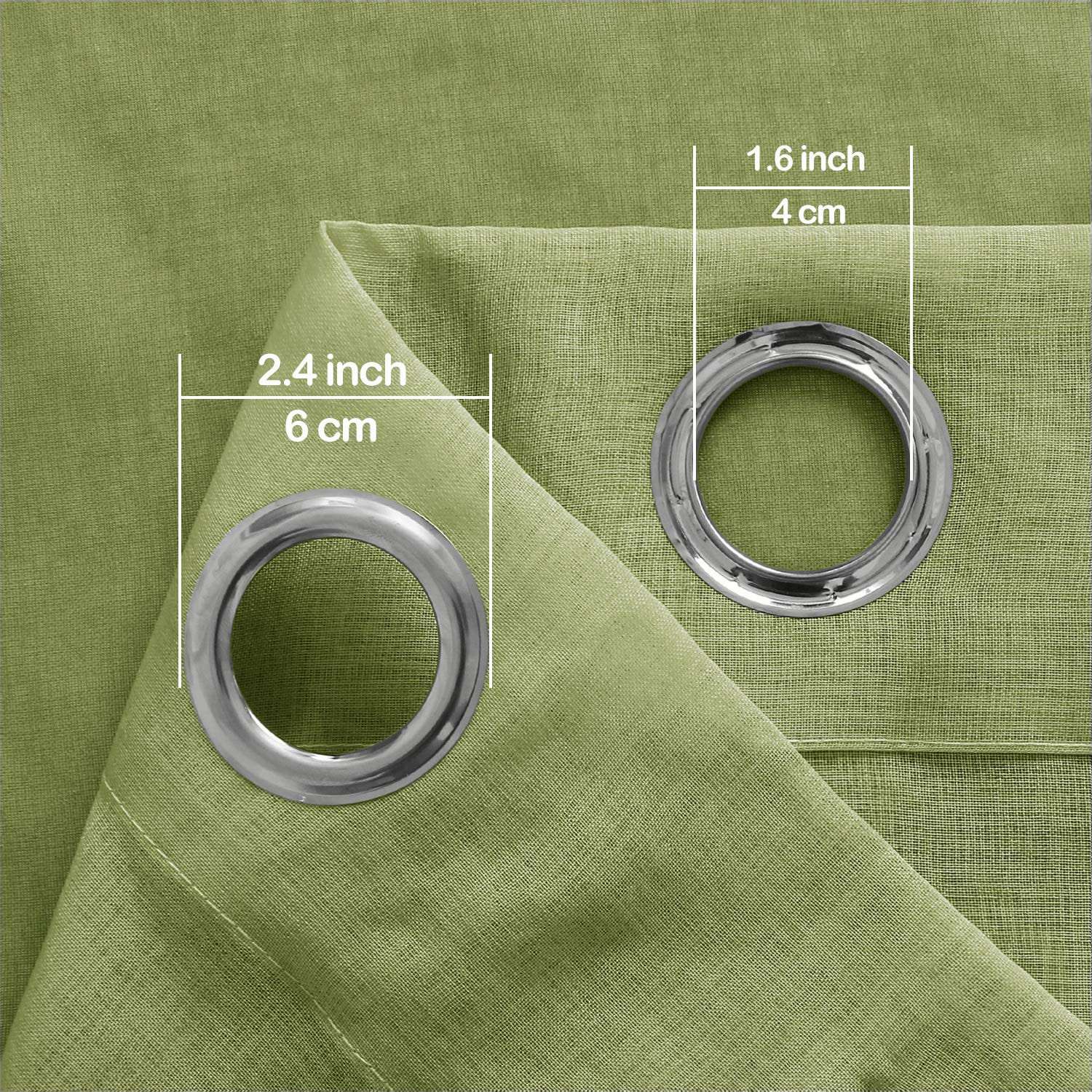 DWCN Faux Linen Ombre Sheer Curtains - DWCN Official