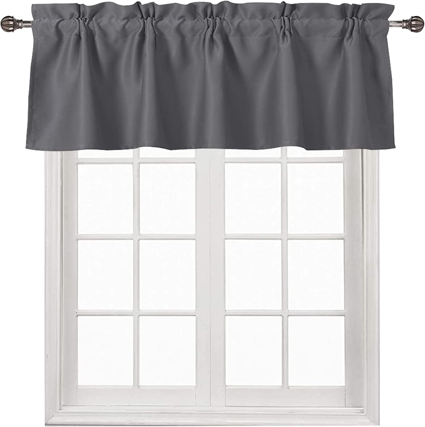 DWCN Blackout Valance Curtains for Kitchen, 1 Panel