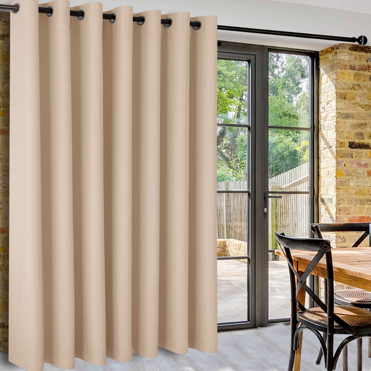 Room Divider Blackout Curtain, 1 Grommet Curtain Panel
