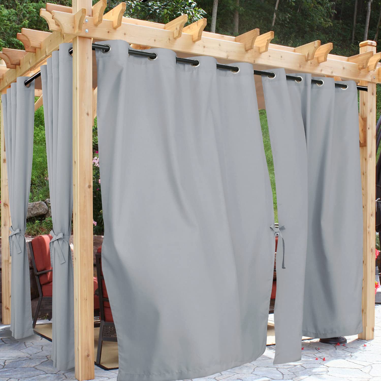 DWCN Outdoor Curtains, Set of 2 Curtain Panels