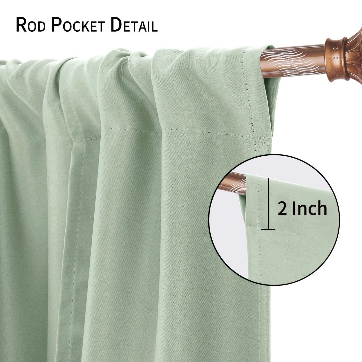 DWCN Tie Up Blackout Curtains for Kitchen