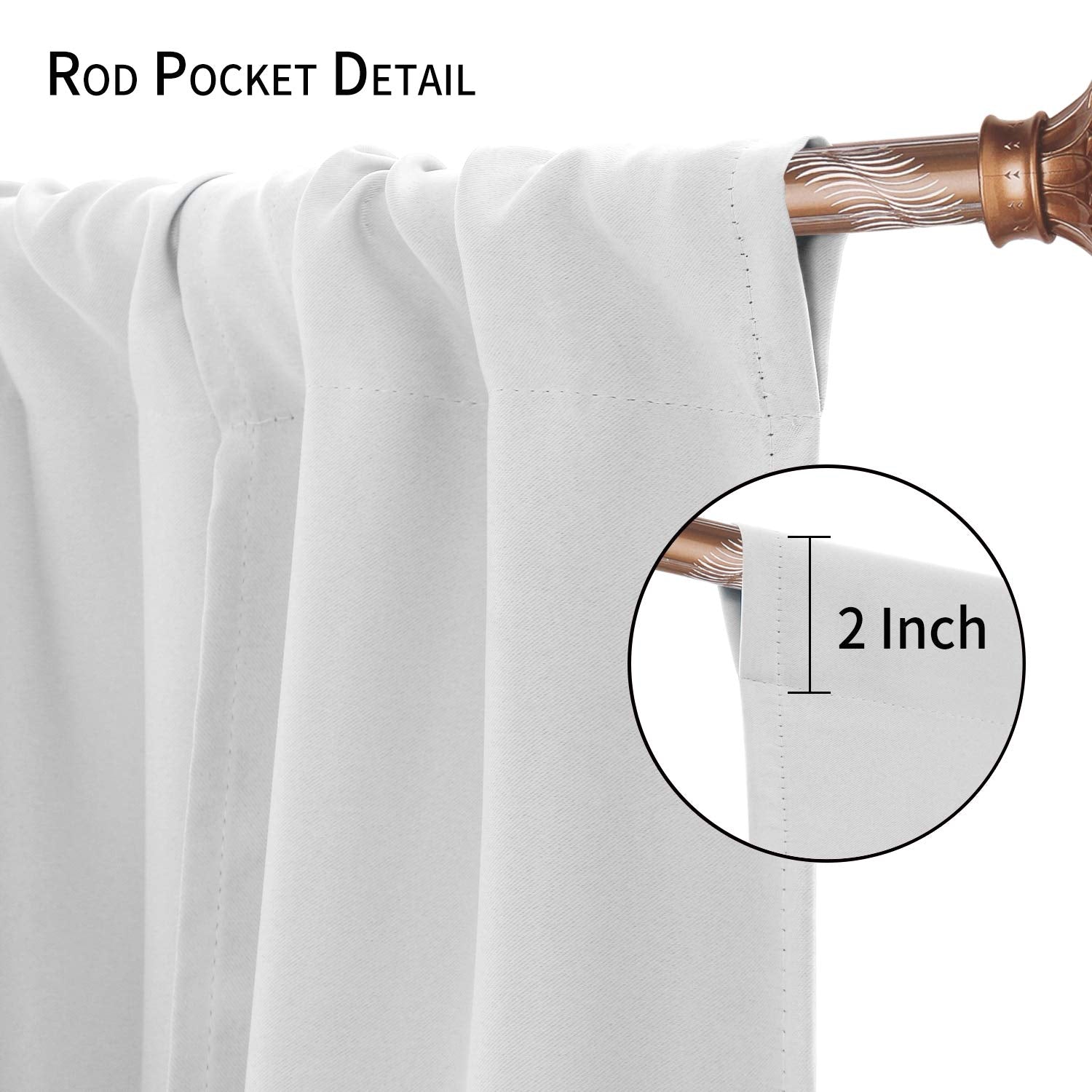 DWCN Tie Up Blackout Curtains for Kitchen