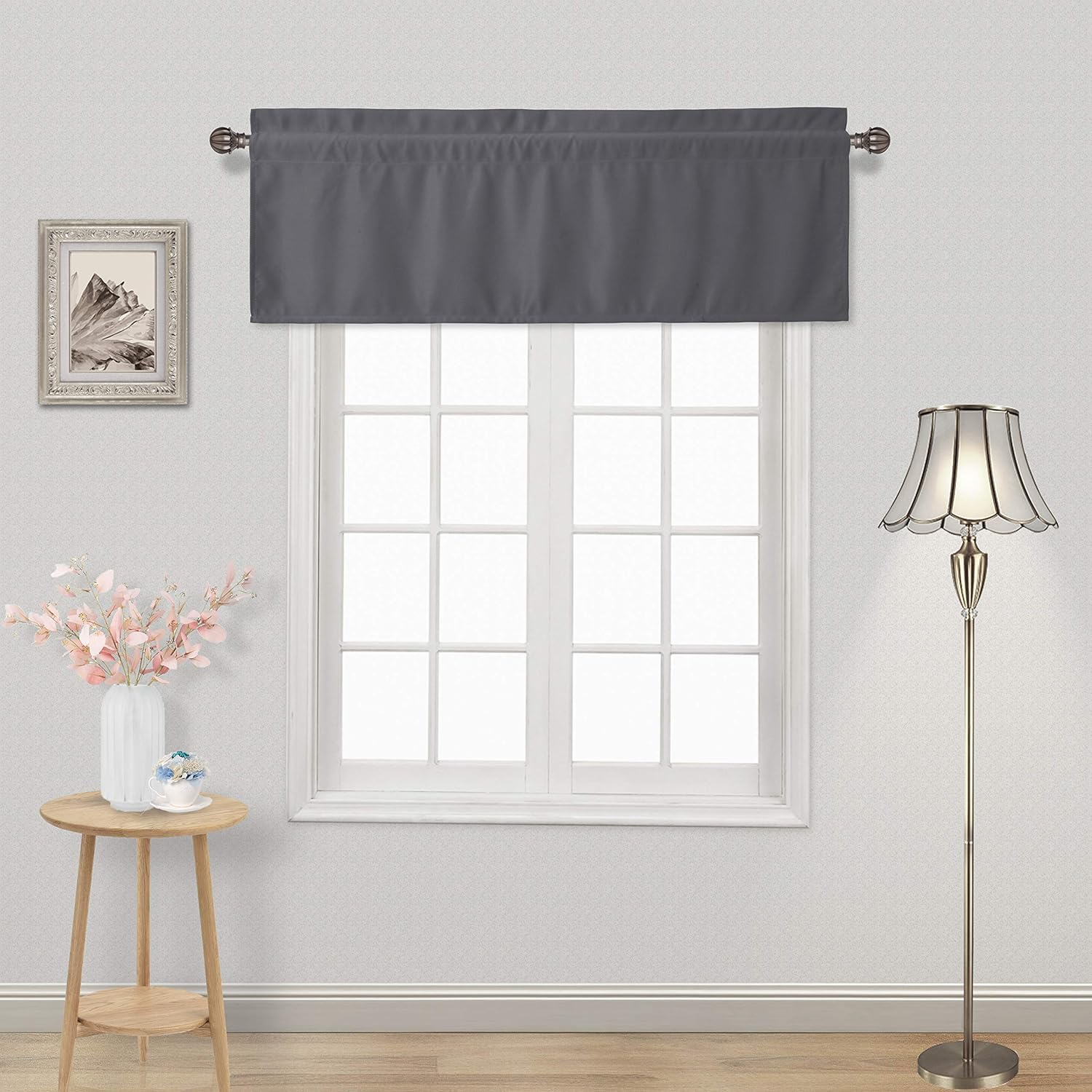 DWCN Blackout Valance Curtains for Kitchen, 1 Panel