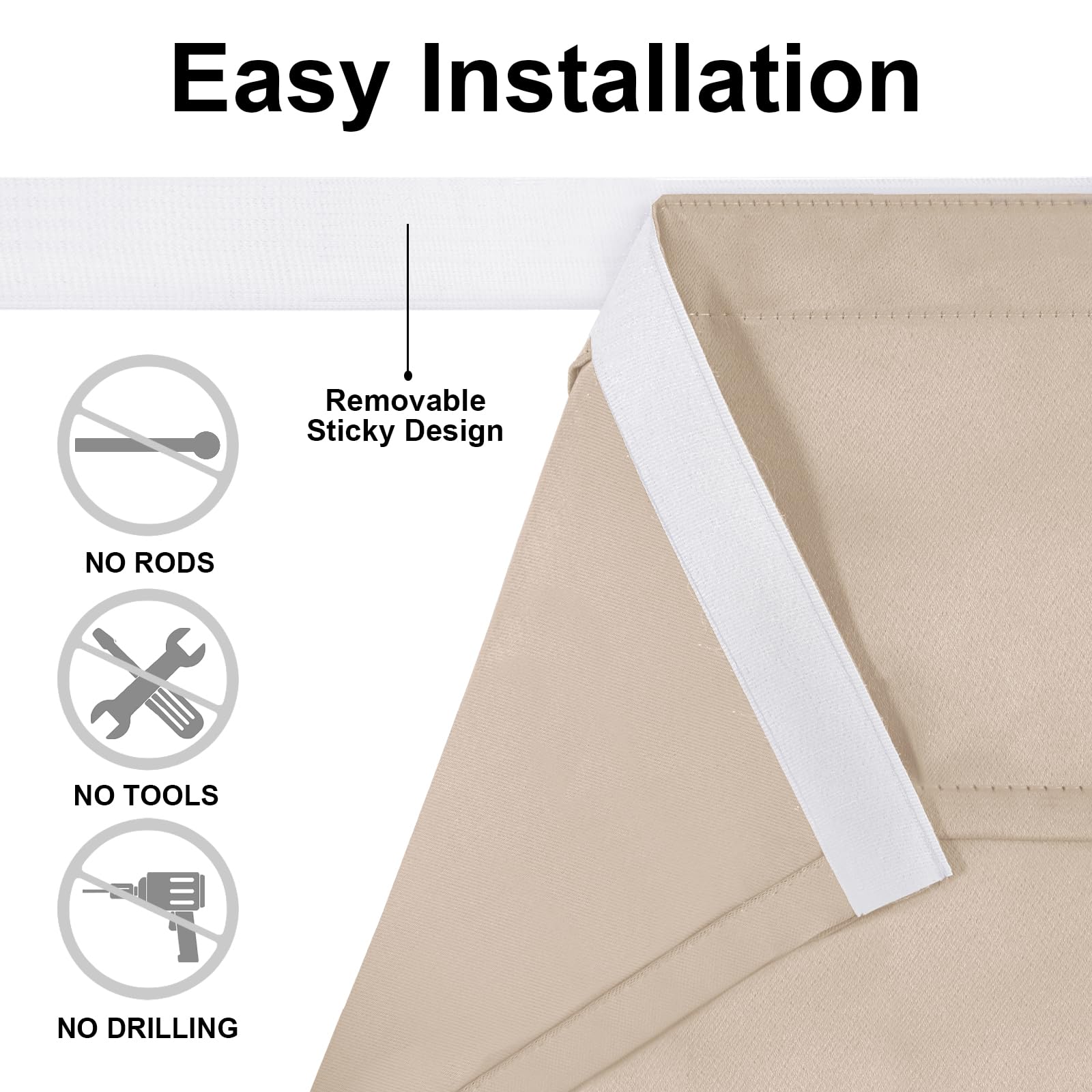 DWCN French Door Curtains, Set of 1 Panel