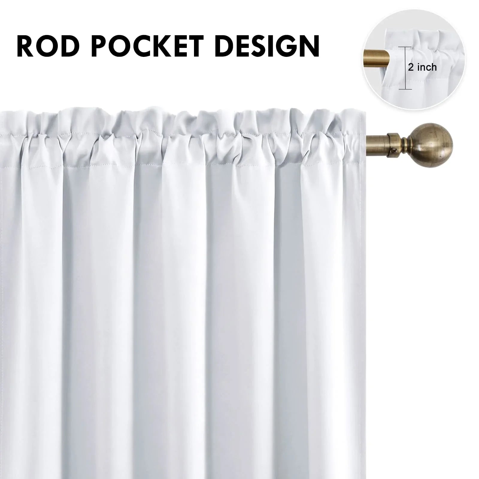 DWCN Rod Pocket Blackout Curtains - DWCN Official
