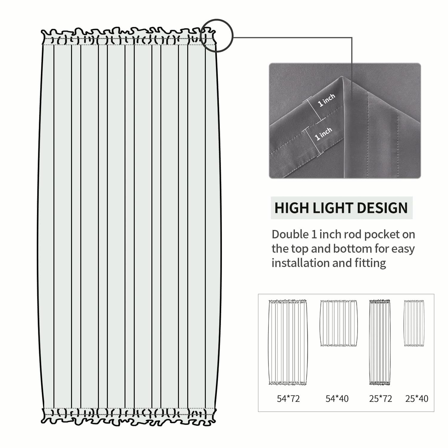 DWCN Blackout Door Curtains - DWCN Official