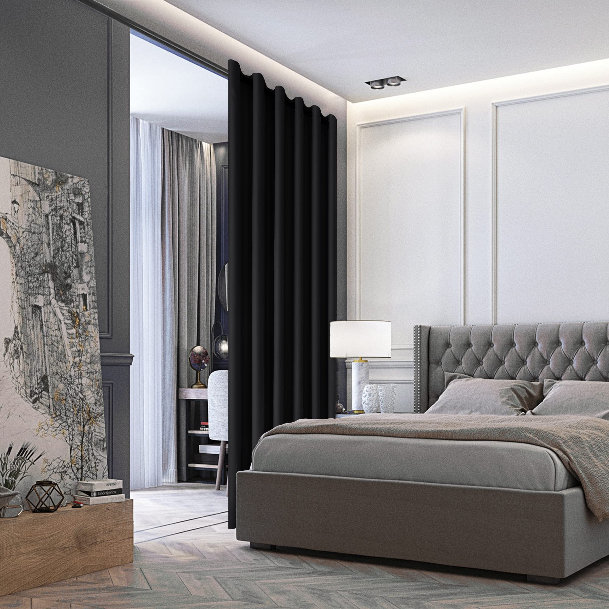 Room Divider Blackout Curtain, 1 Grommet Curtain Panel