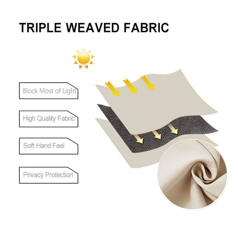 DWCN Grommet Blackout Curtains with Tiebacks - DWCN Official