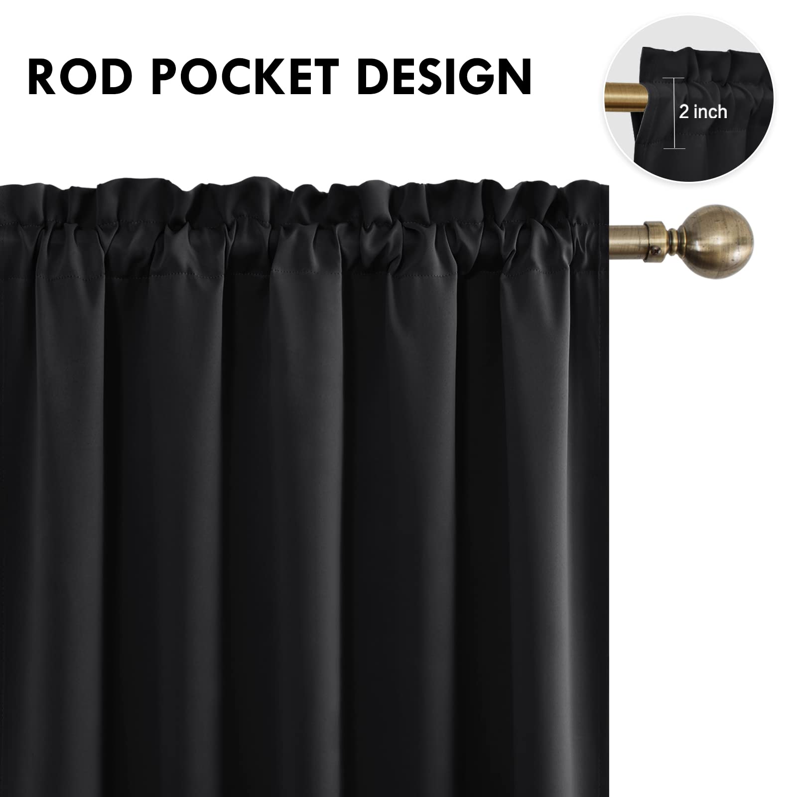 DWCN Rod Pocket Blackout Curtains - DWCN Official