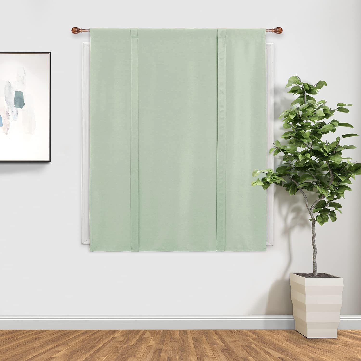 DWCN Tie Up Blackout Curtains for Kitchen