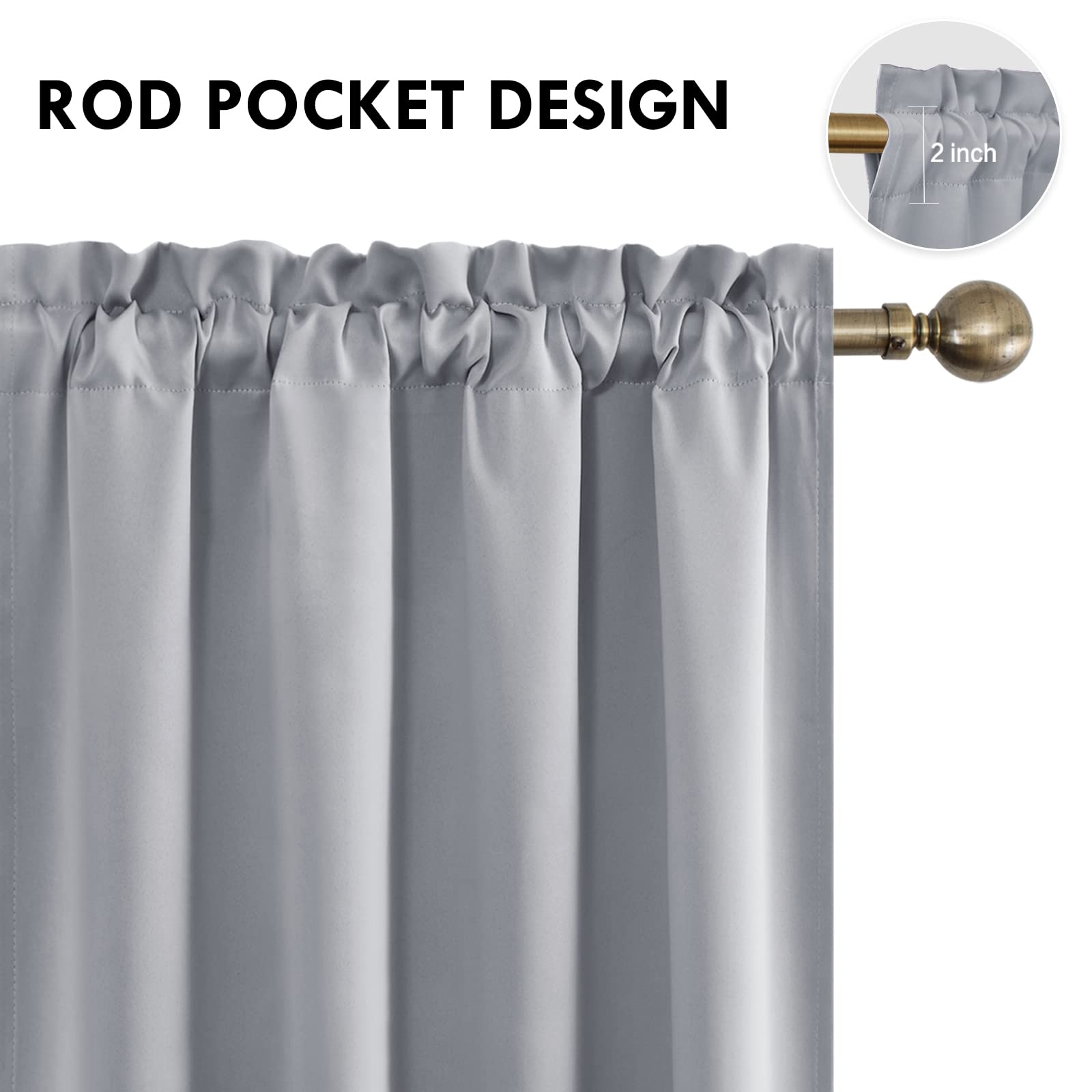 DWCN Rod Pocket Blackout Curtains - DWCN Official