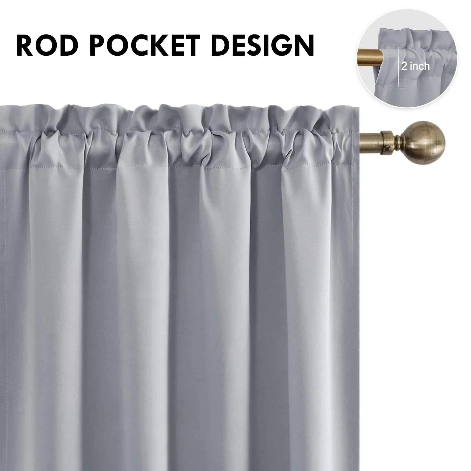 DWCN Rod Pocket Blackout Curtains - DWCN Official