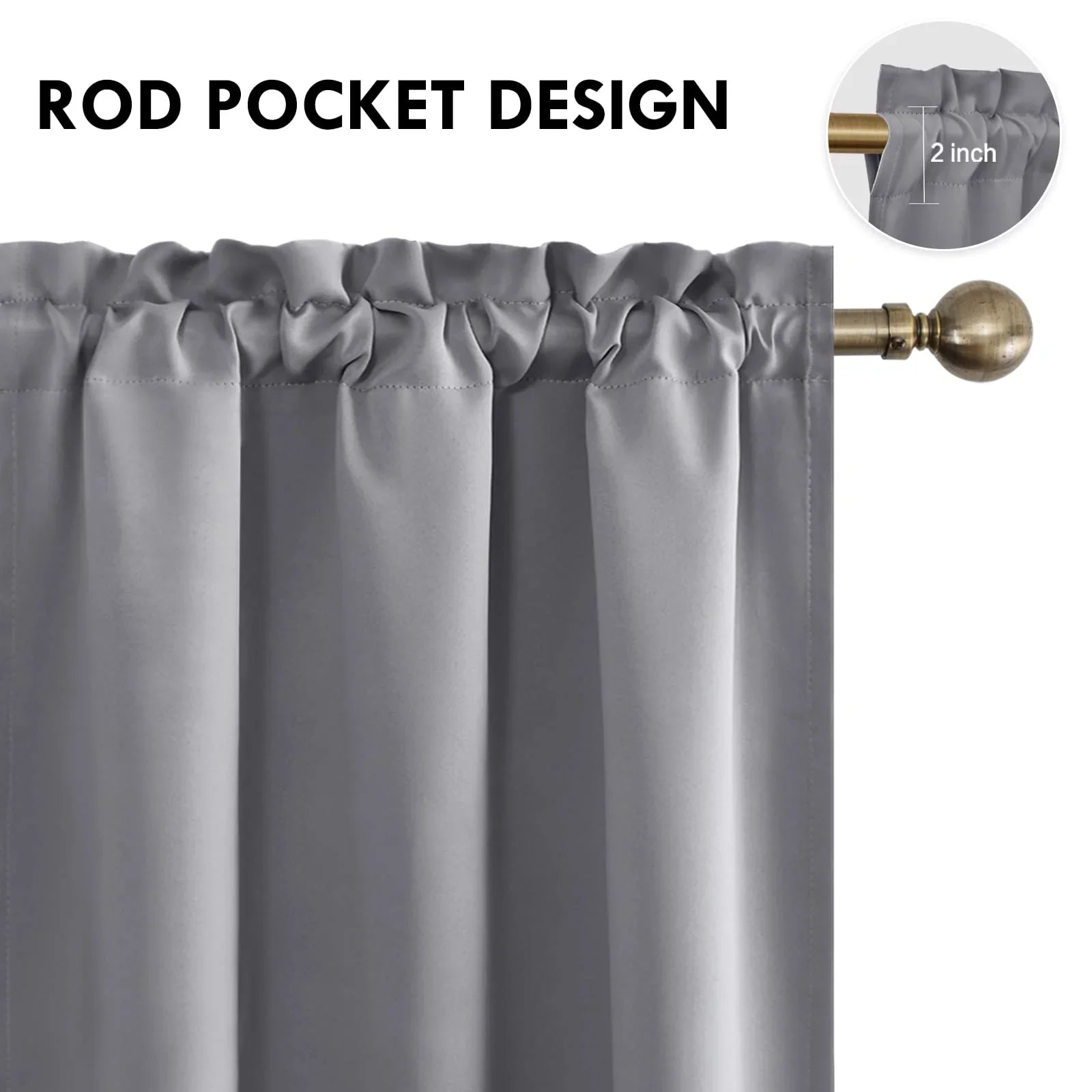DWCN Rod Pocket Blackout Curtains - DWCN Official