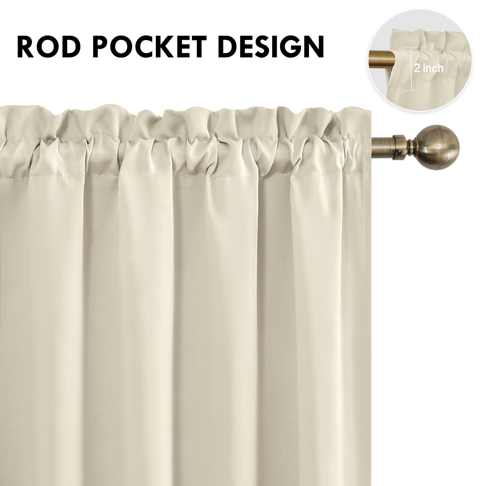 DWCN Rod Pocket Blackout Curtains - DWCN Official