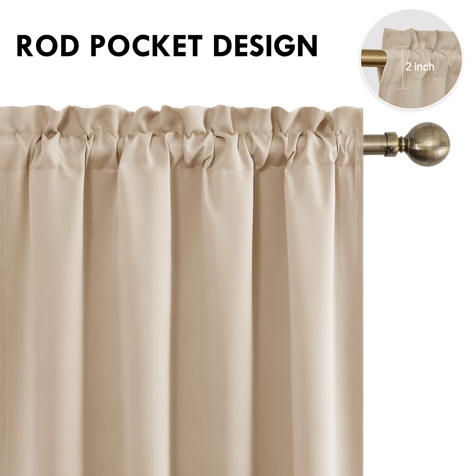 DWCN Rod Pocket Blackout Curtains - DWCN Official