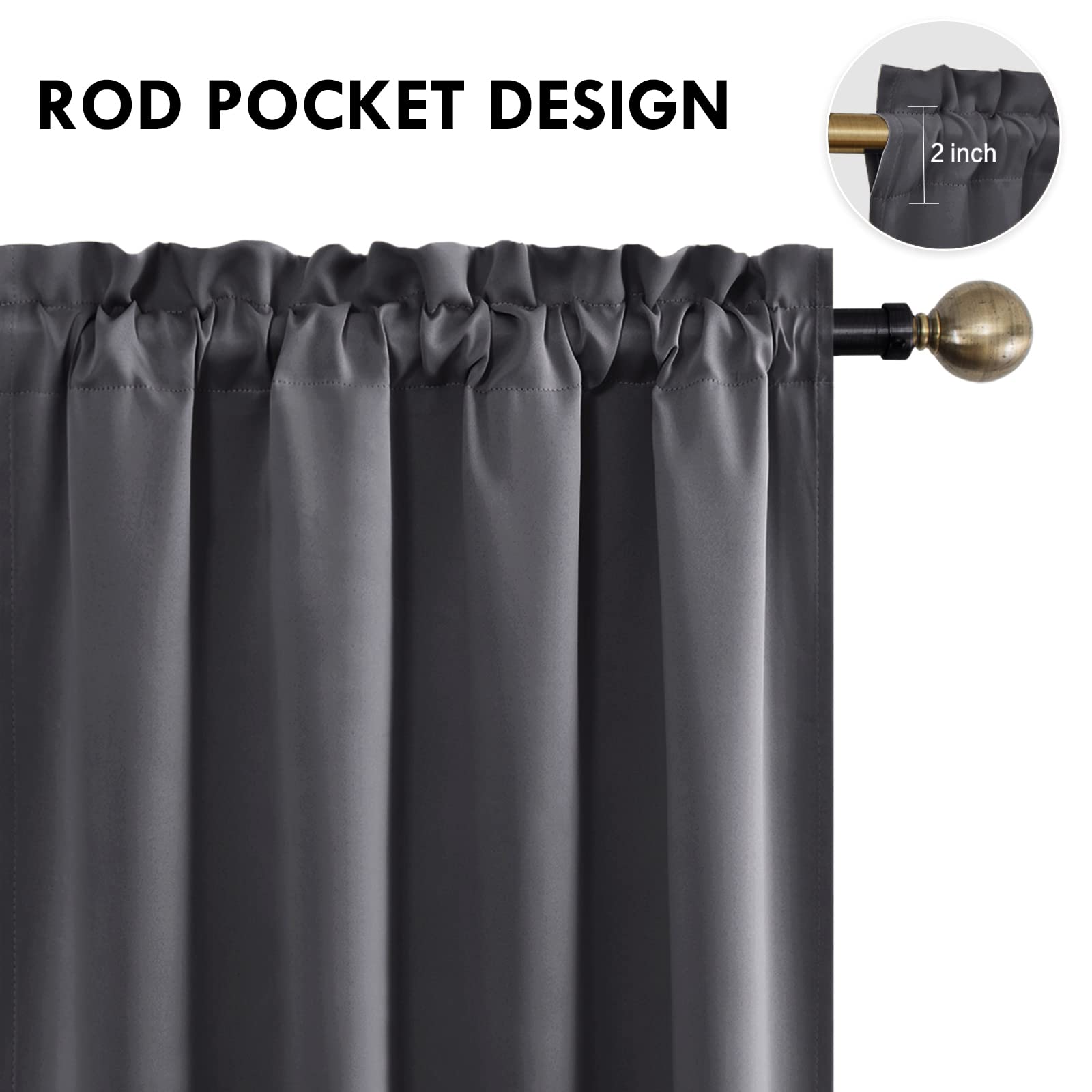 DWCN Rod Pocket Blackout Curtains - DWCN Official