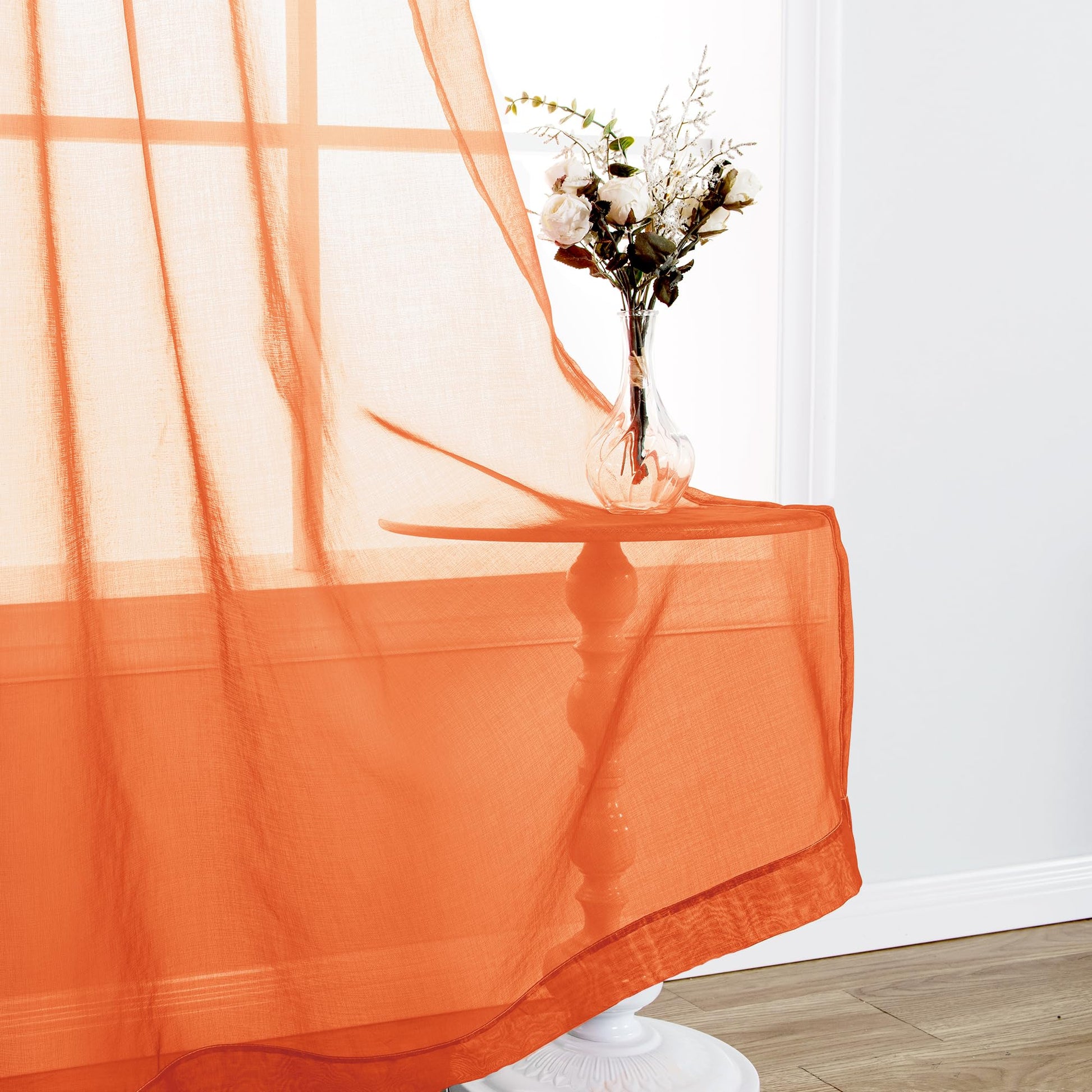 DWCN Faux Linen Ombre Sheer Curtains - DWCN Official