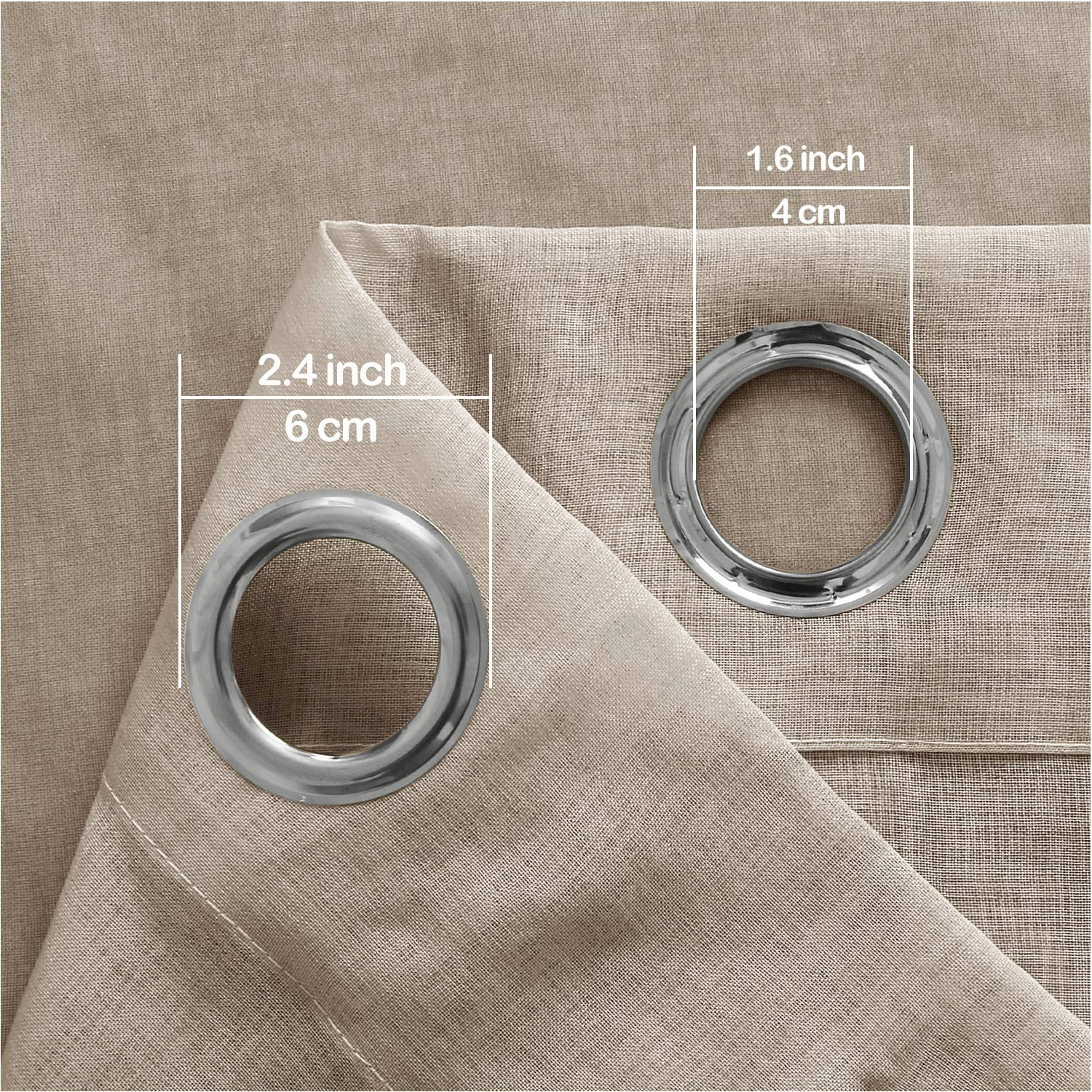 DWCN Faux Linen Ombre Sheer Curtains - DWCN Official