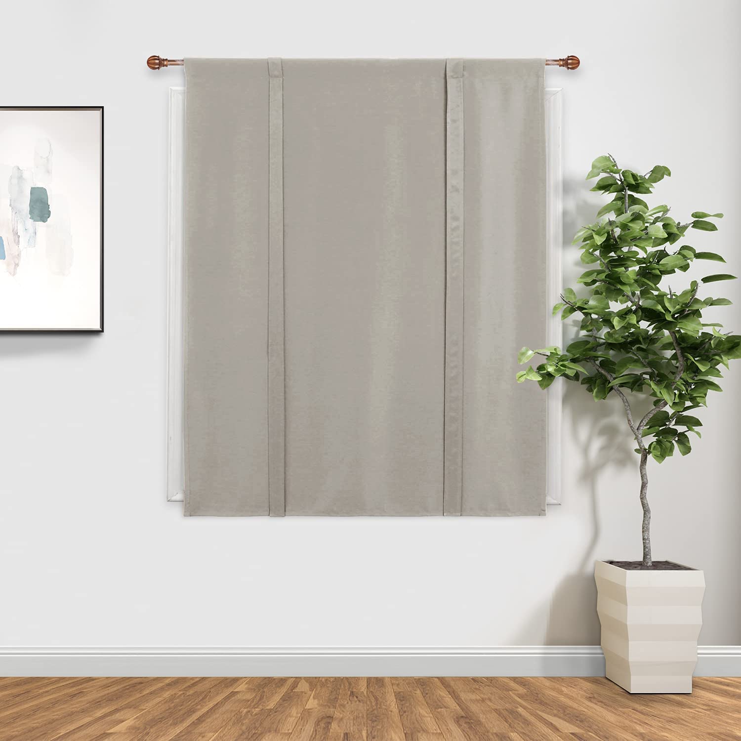 DWCN Tie Up Blackout Curtains for Kitchen