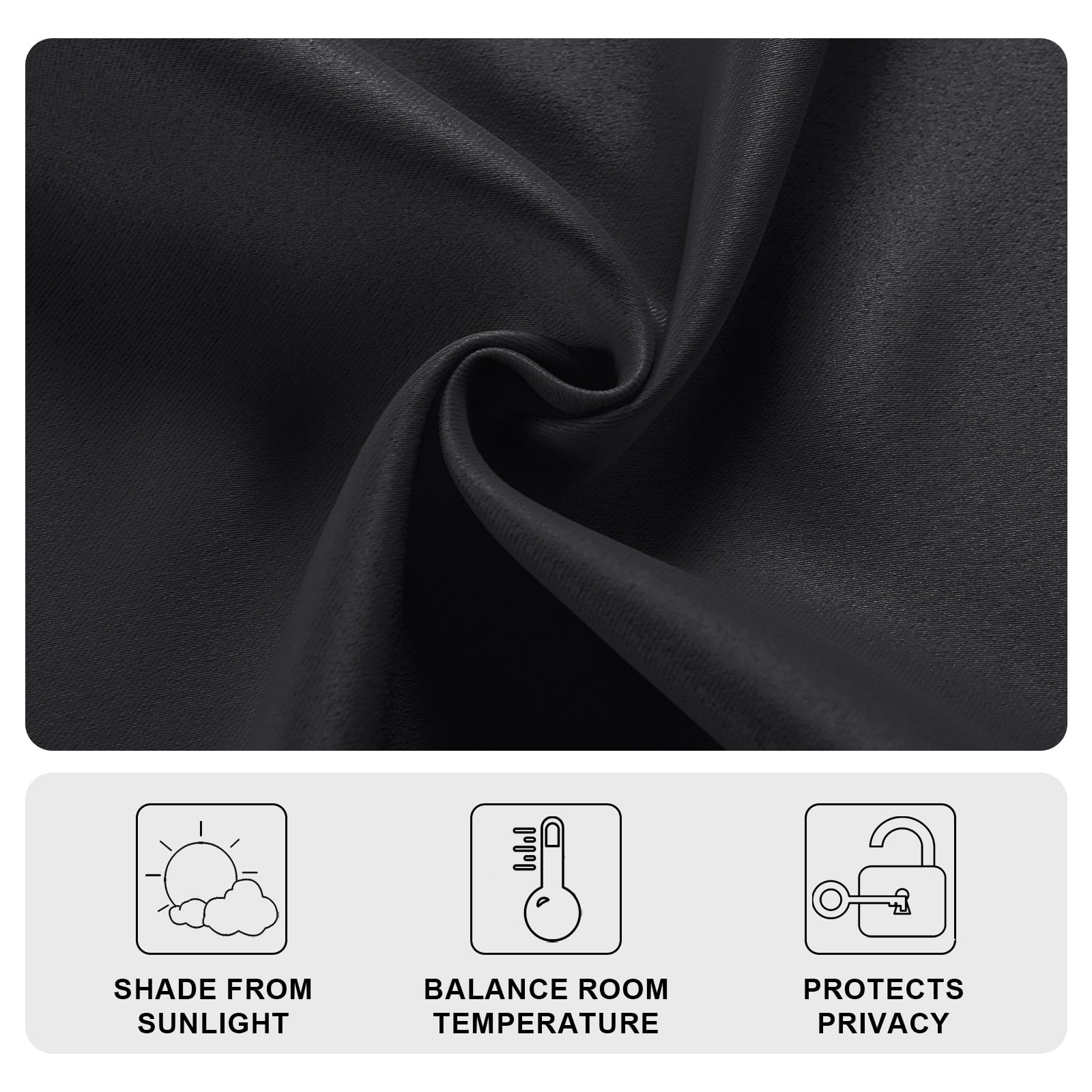 DWCN French Door Curtains, Set of 1 Panel