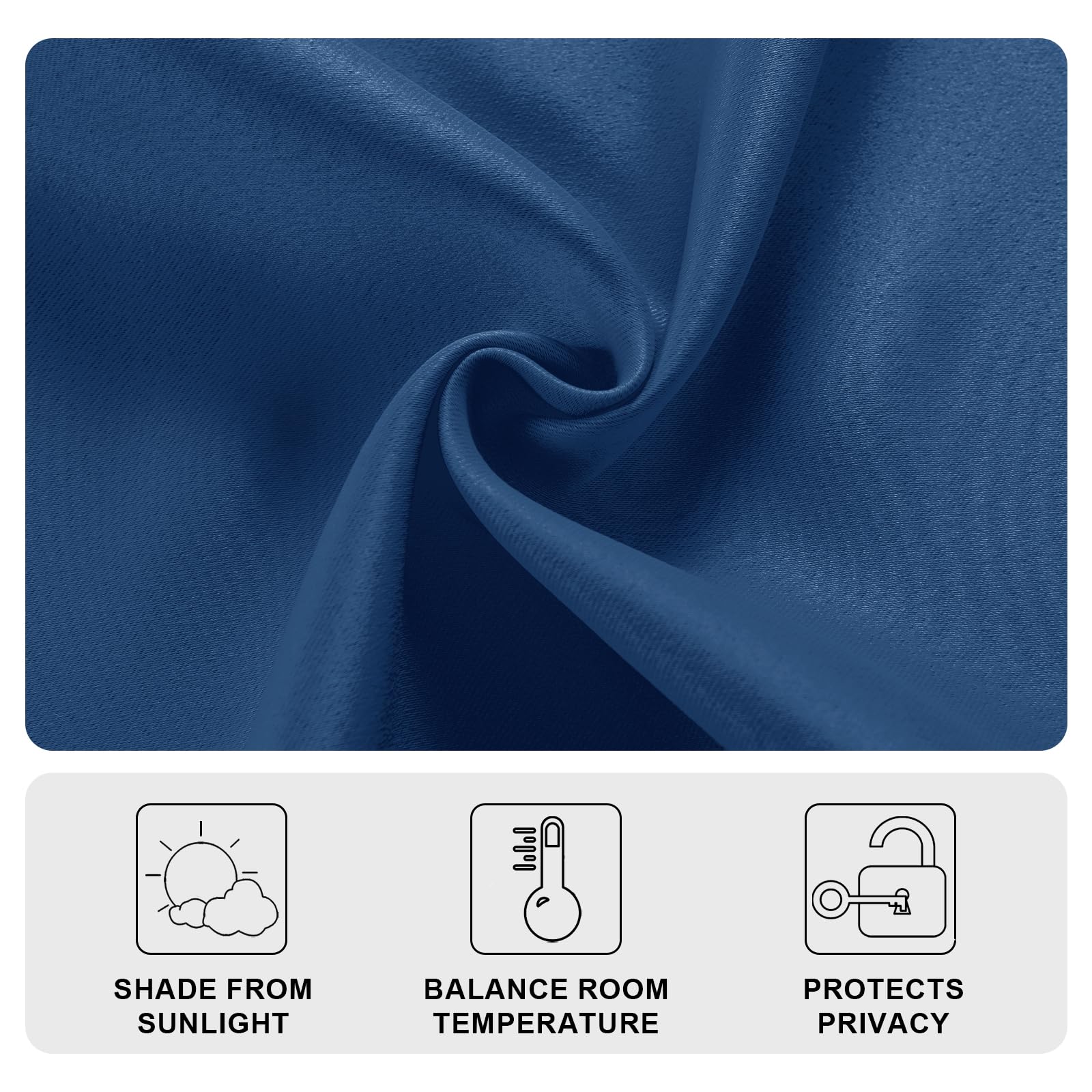 DWCN French Door Curtains, Set of 1 Panel