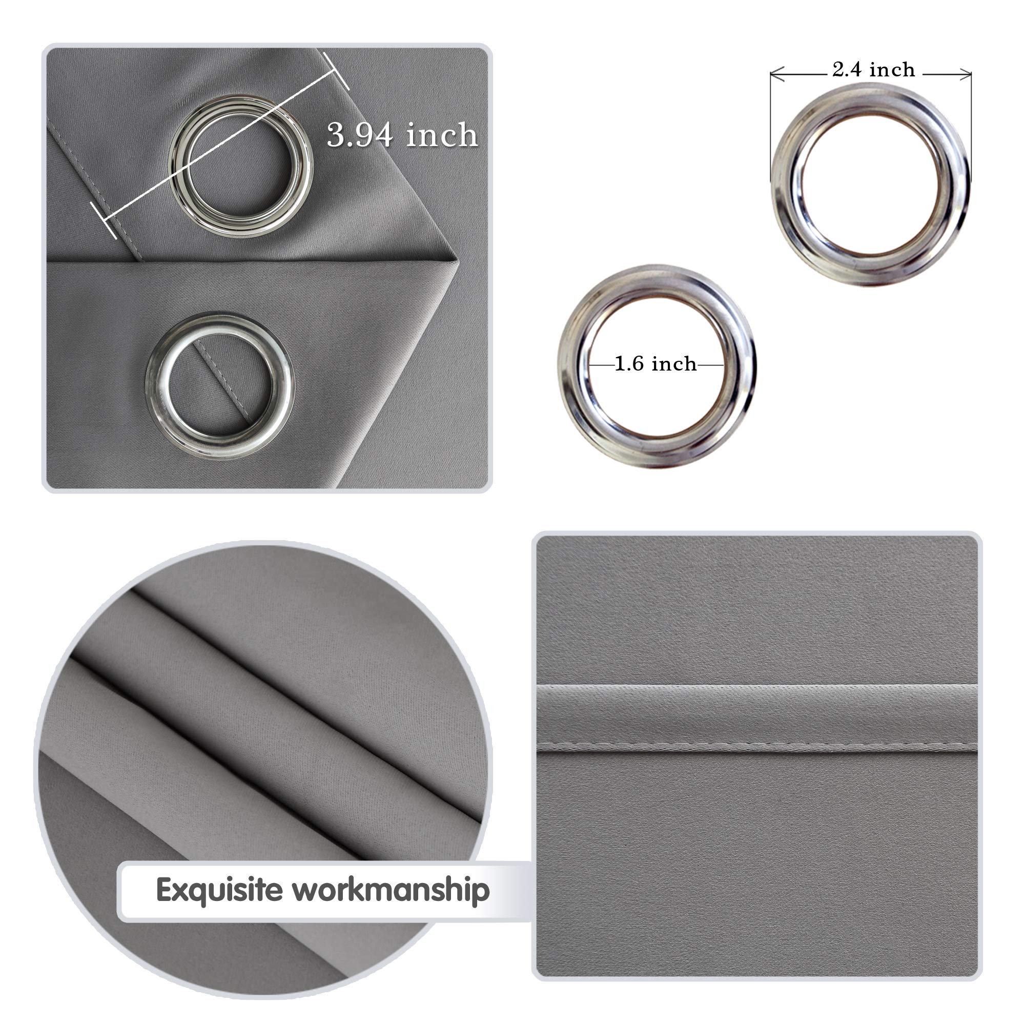 Room Divider Blackout Curtain, 1 Grommet Curtain Panel