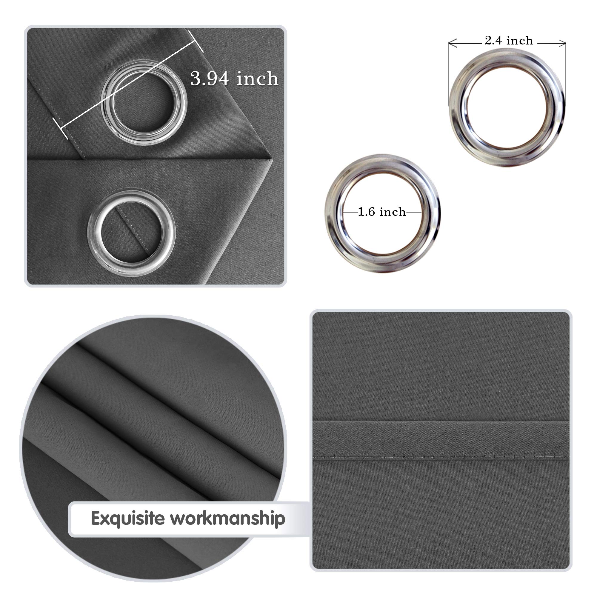 Room Divider Blackout Curtain, 1 Grommet Curtain Panel
