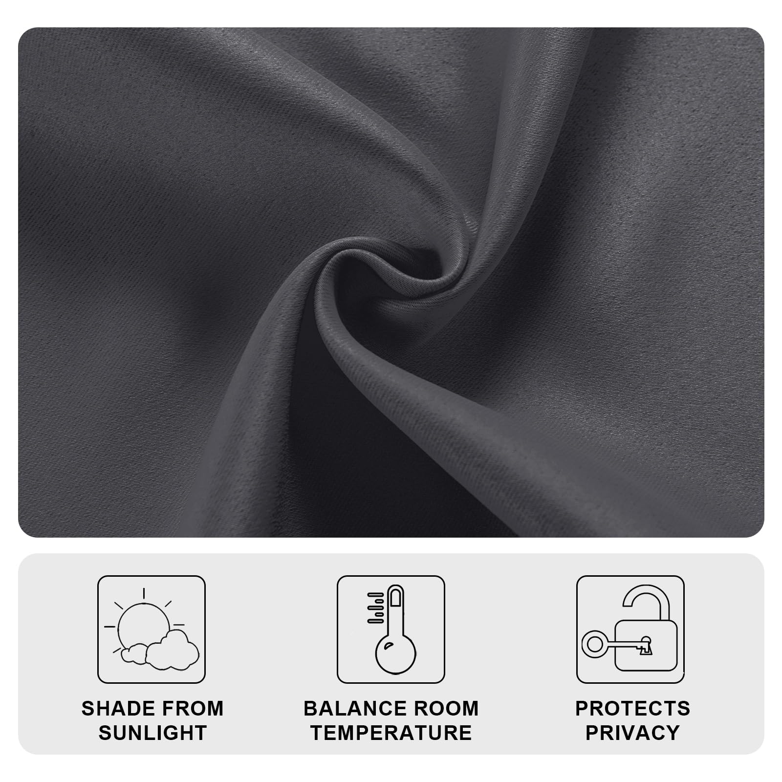 DWCN French Door Curtains, Set of 1 Panel