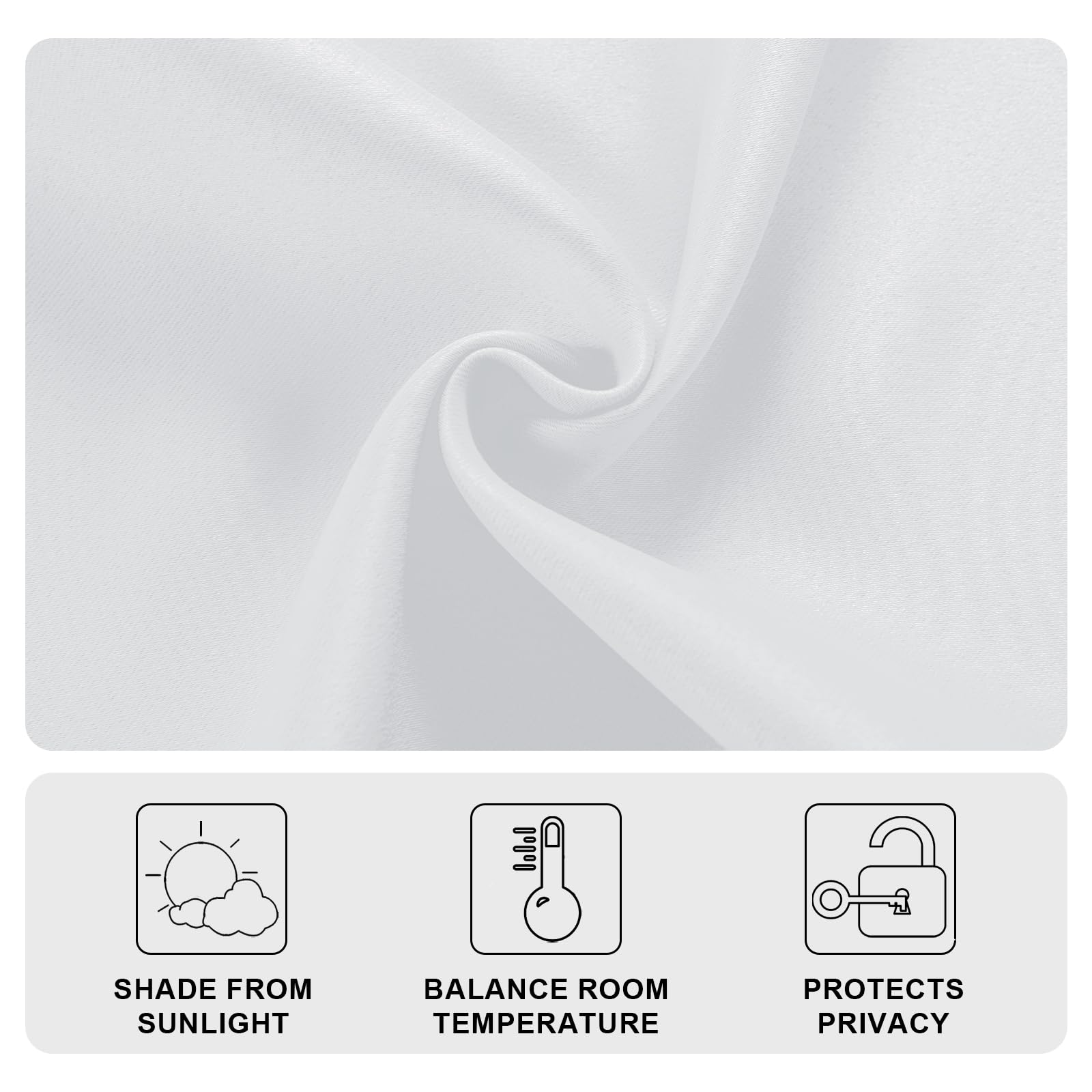 DWCN French Door Curtains, Set of 1 Panel