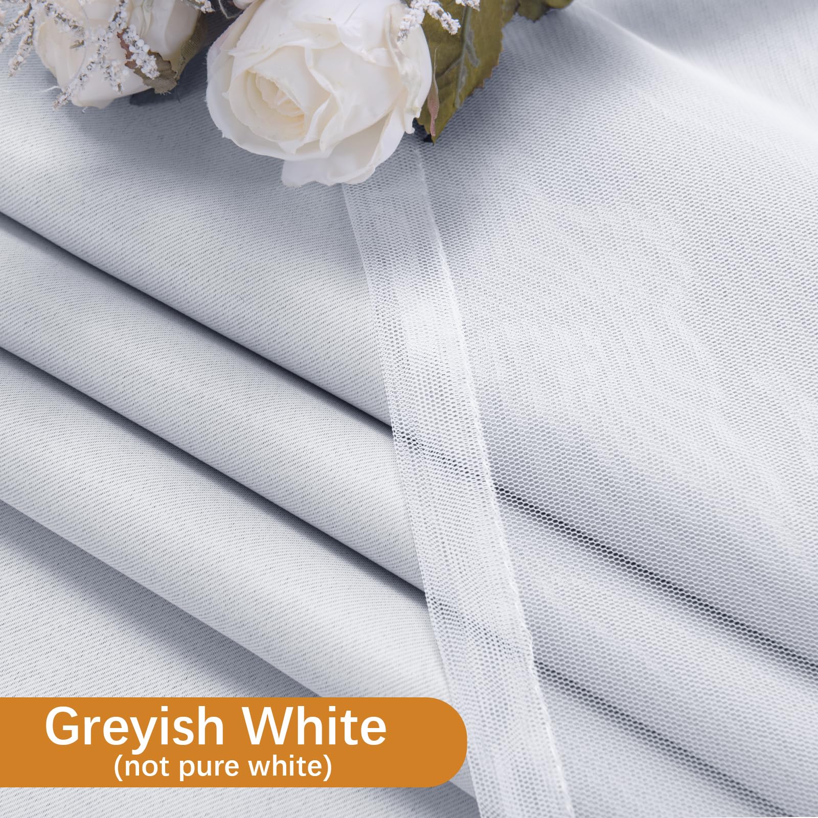 DWCN Layered Curtains, Blackout and Sheer Curtains with Tiebacks, 2 Pieces